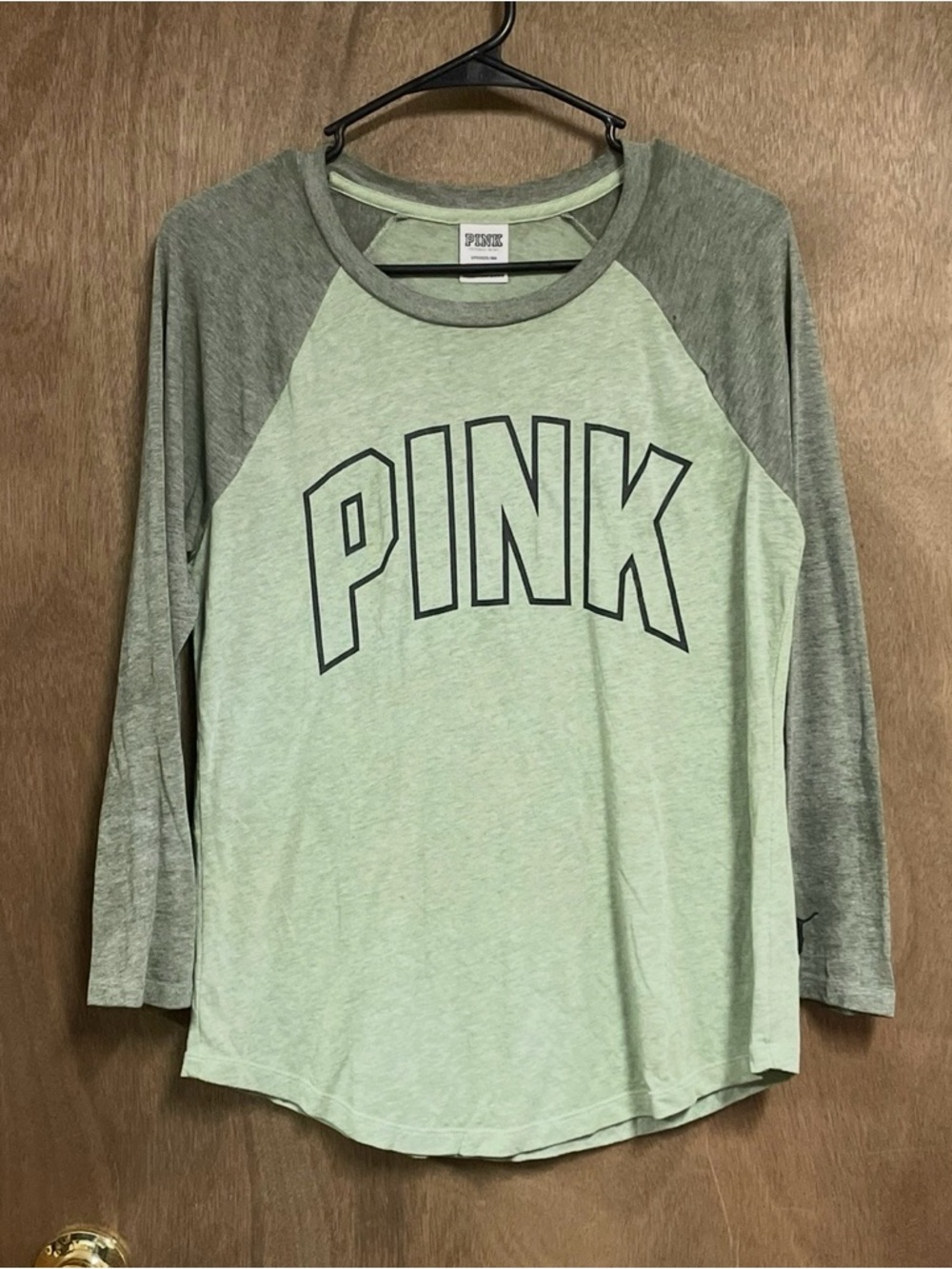 Victorias Secret Pink 3/4 Sleeve Shirt Small